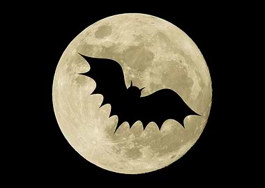Full Moon Bat Supermoon