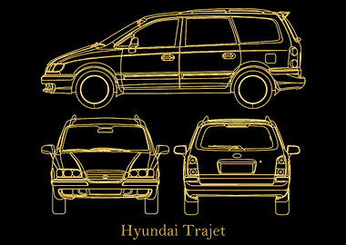 Hyundai Trajet 2005 gold