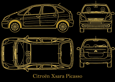 Citroen Xsara Picasso gold