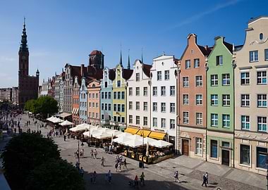Old Town Houses In Gdansk