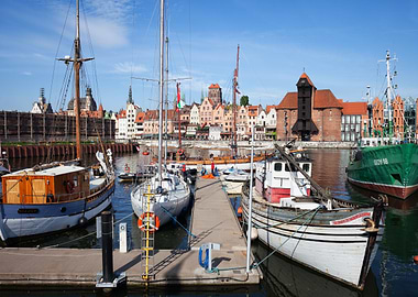 Gdansk Skyline And Marina