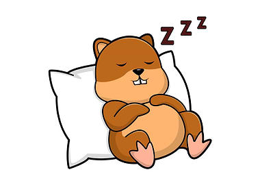 Hamster Sleeping Pillow