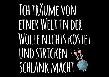 Lustiger Stricken Spruch