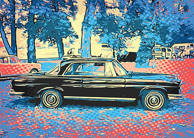 Retro Car In The Woods