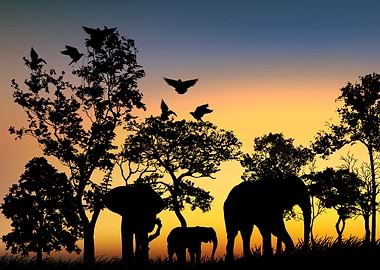 Silhouette Landscapes