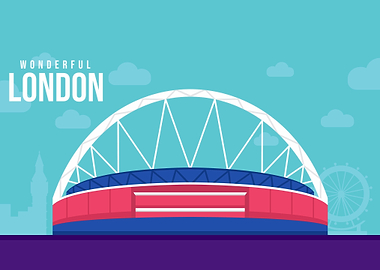 Wembley Stadium Pop Art