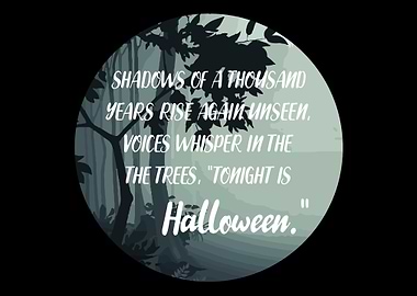 Halloween Poem Poet Gift