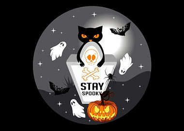 Tombstone Scary Cat Lover