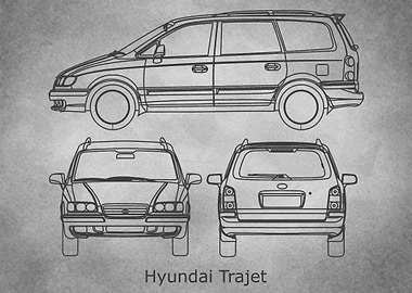 Hyundai Trajet gray old