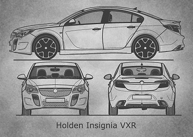 Holden Insignia gray old