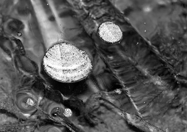 Abstract ice patterns