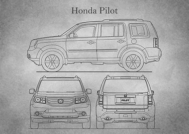 Honda Pilot 2013 gray old
