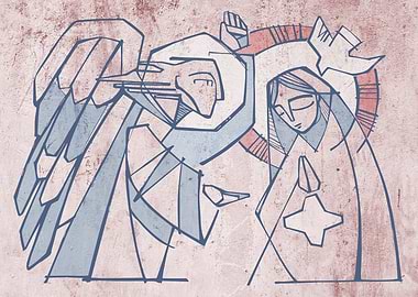 Angel Gabriel and Mary