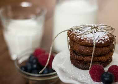 Chocolate Cookies and Milk
