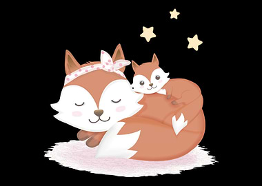 Fox Foxes Sleep Sleeping W