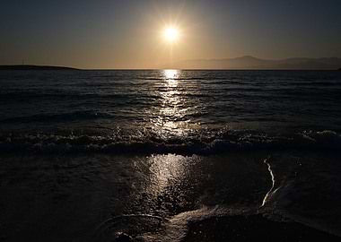 Midnight Moon Paros Greece