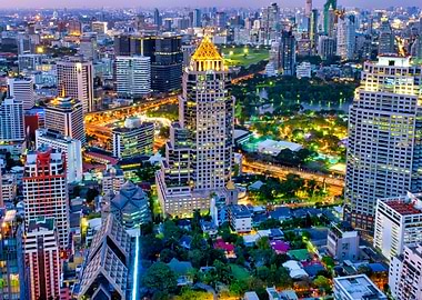 View of Lumphini Park