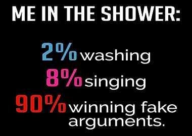 Me In The Shower Funny Per