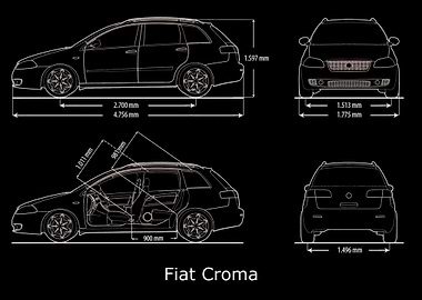Fiat Croma 2005 Blueprint