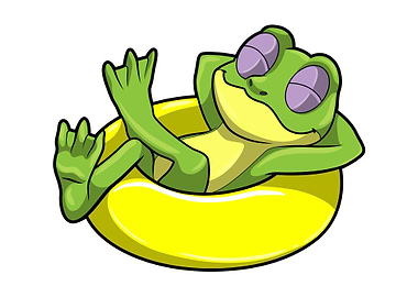 Frog Swimming Swim ring