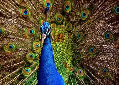 color blue peacock