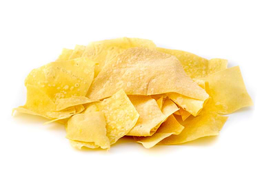 Dried sheet of pasta