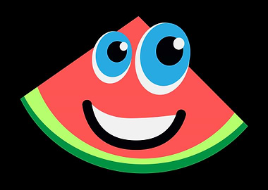 Watermelon Face Anime