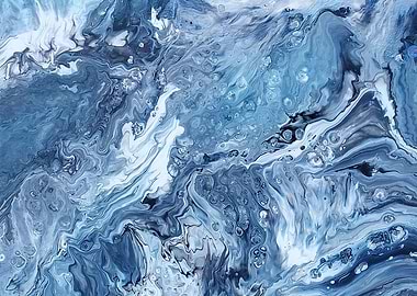 Acrylic pour abstract art