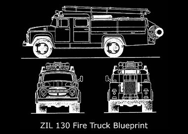 ZIL 130 Fire Truck