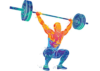 Powerlifting Watercolor