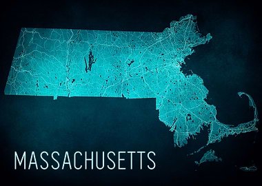 Massachusetts State Map