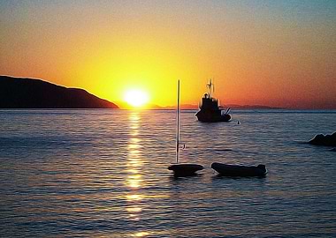 Sunset on Elba Island