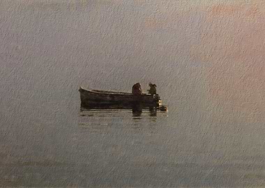 boat with fishermen