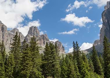 rocky mountain and cloudy