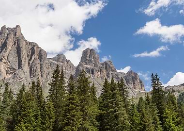 rocky mountain and cloudy