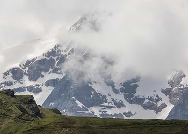 rocky mountain and cloudy