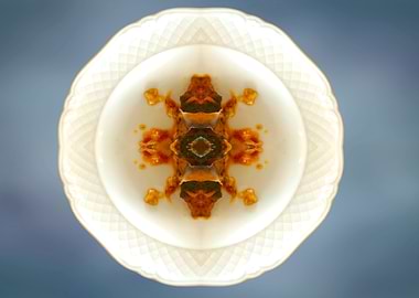 abstract lunch on plate