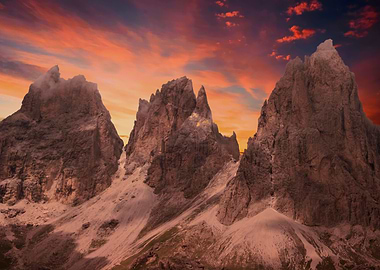 rocky mountain and cloudy