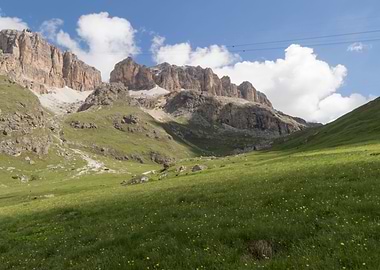 rocky mountain and cloudy