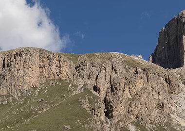 rocky mountain and cloudy