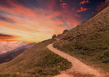 street in the mountain