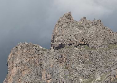 rocky mountain and cloudy