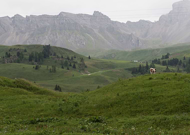 rocky mountain and cloudy