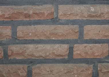 Retro red brick wall macro