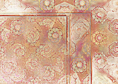 orchid on blue background