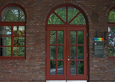 Abandoned old factory area