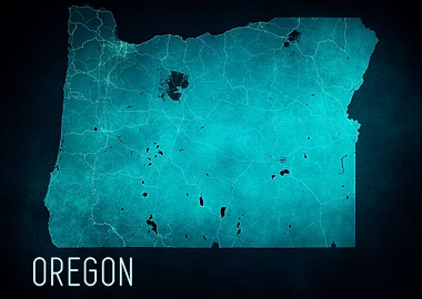 Oregon State Map