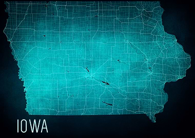 Iowa State Map