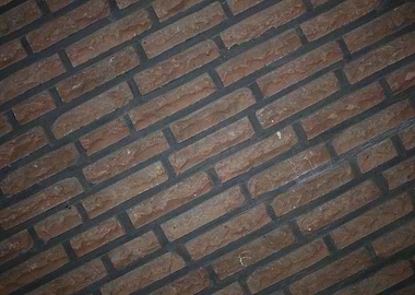 Retro red brick wall macro