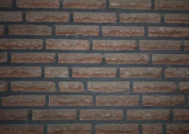 Retro red brick wall macro